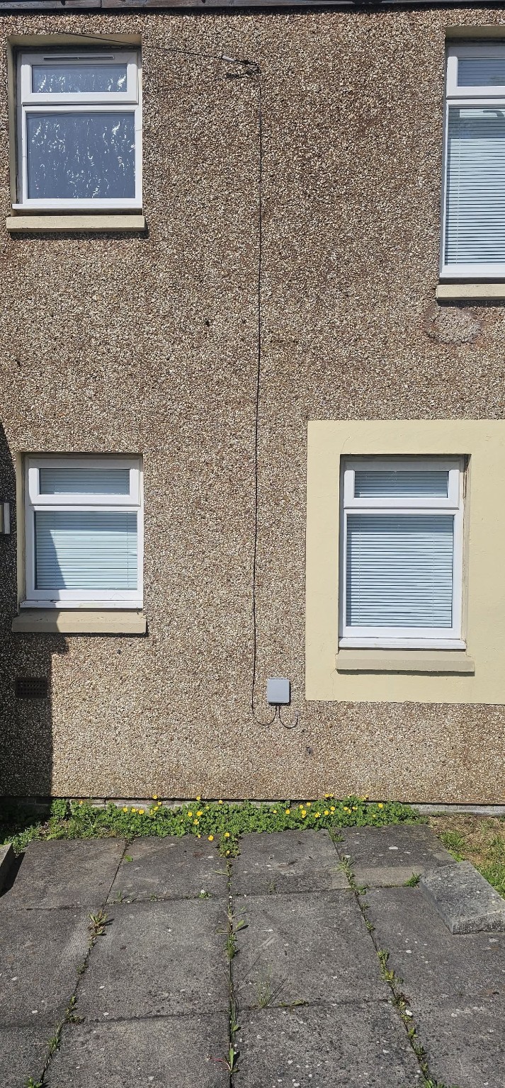 Satellite dish removed after